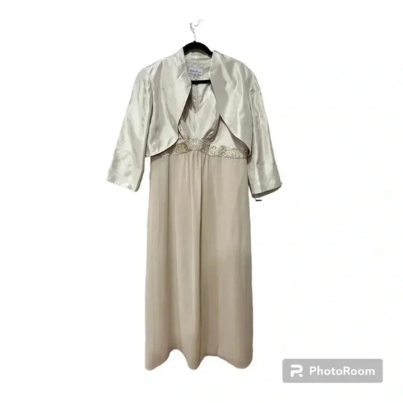 🍁 Elizabeth Howard formal dress with jacket 16 Y2K - Picture 1 of 12